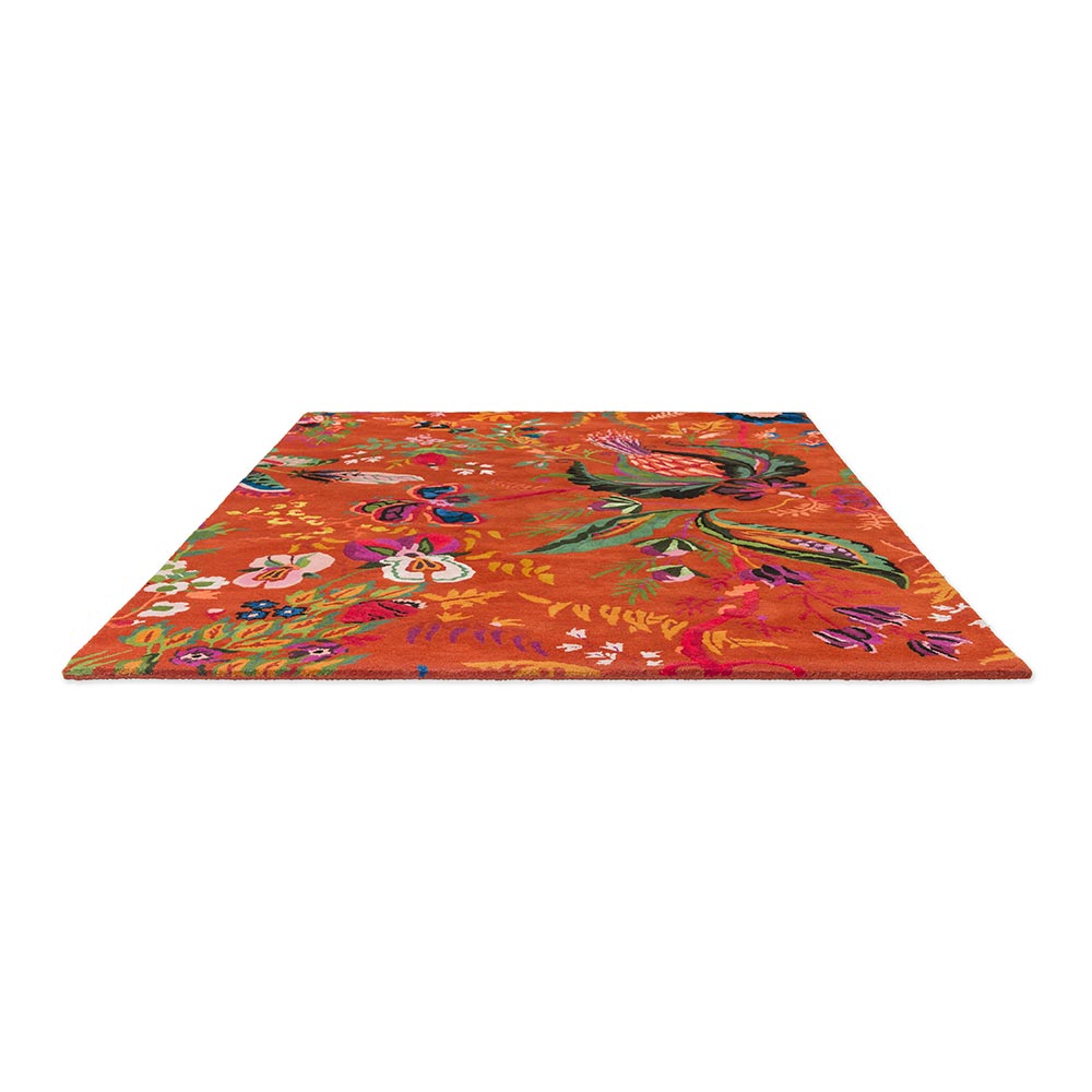 Harlequin X Sophie Robinson Wonderland Floral Rug Amber/Lapis