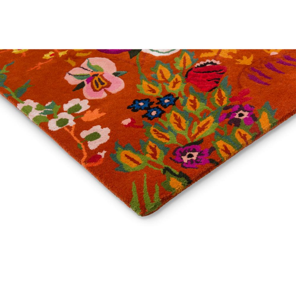 Harlequin X Sophie Robinson Wonderland Floral Rug Amber/Lapis