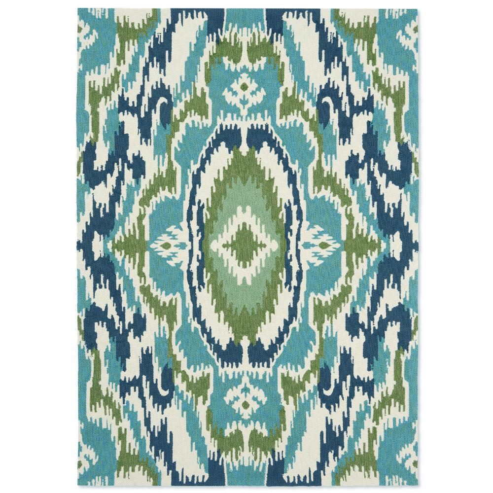 Harlequin Ixora Indoor/Outdoor Rug Emera Blue - House