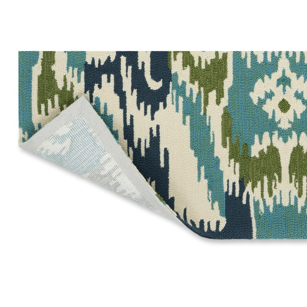 Blue, green aztec Indoor/Outdoor Rug detailed image - House