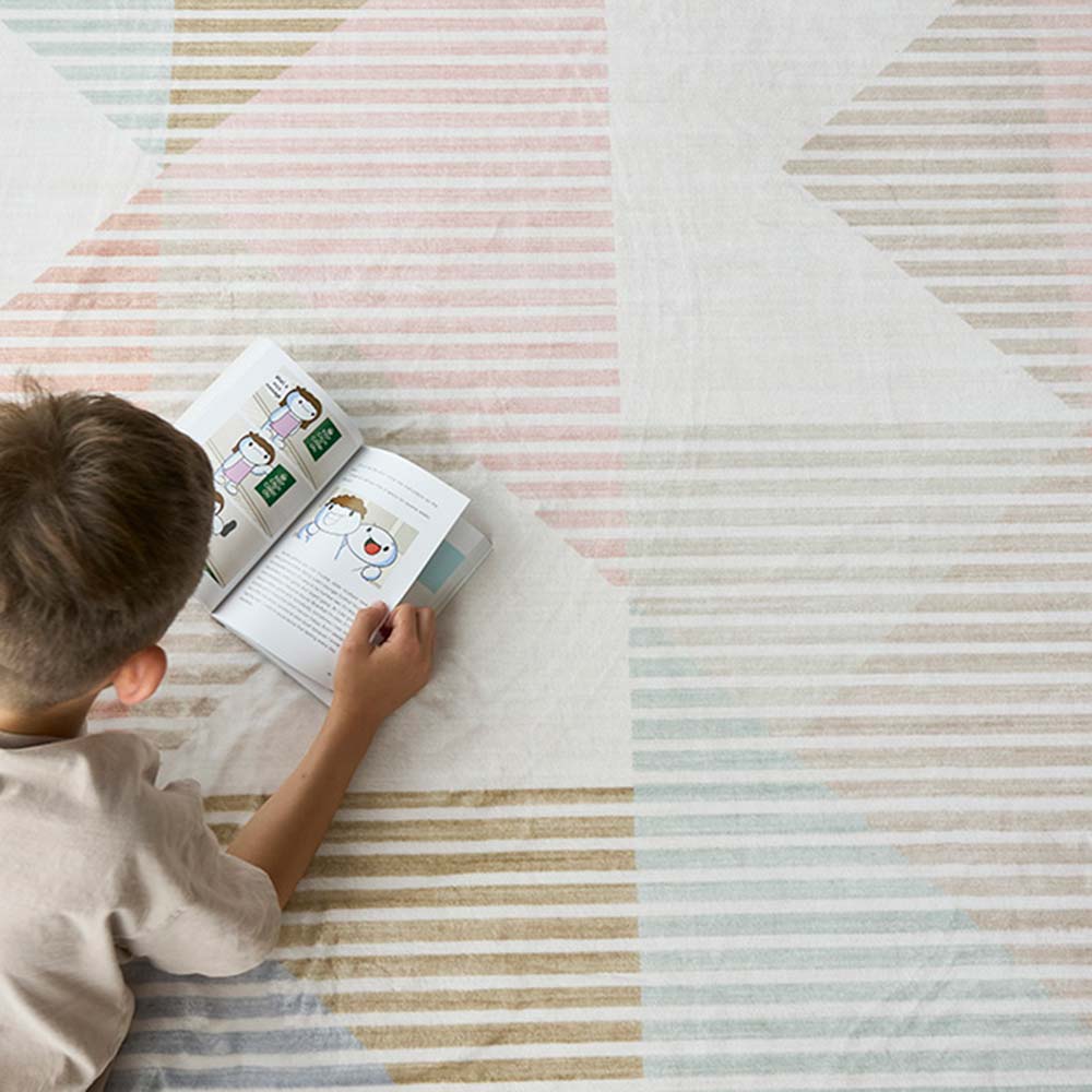 Rug Culture Revive Washable Dali Geometric print kids Rug Pastel