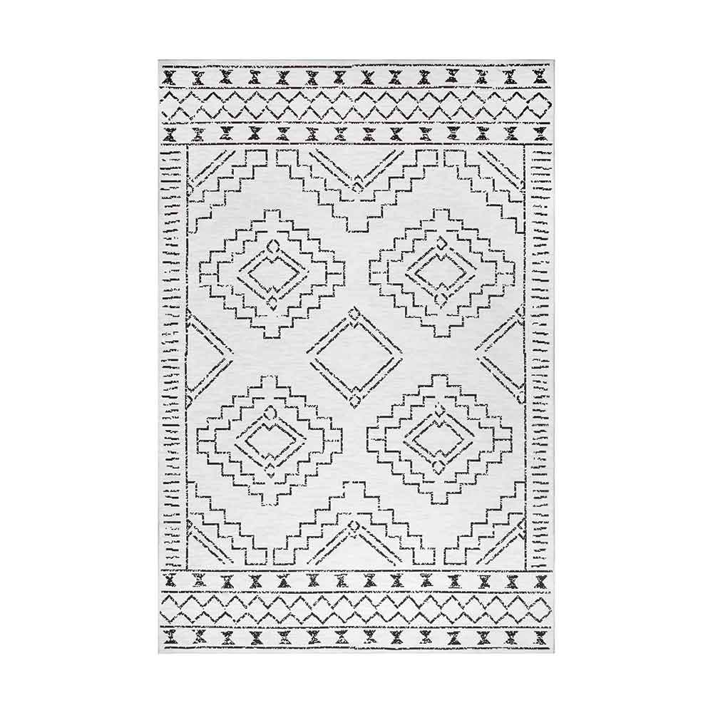 Rug Culture Kindred Washable Leeroy Rug White