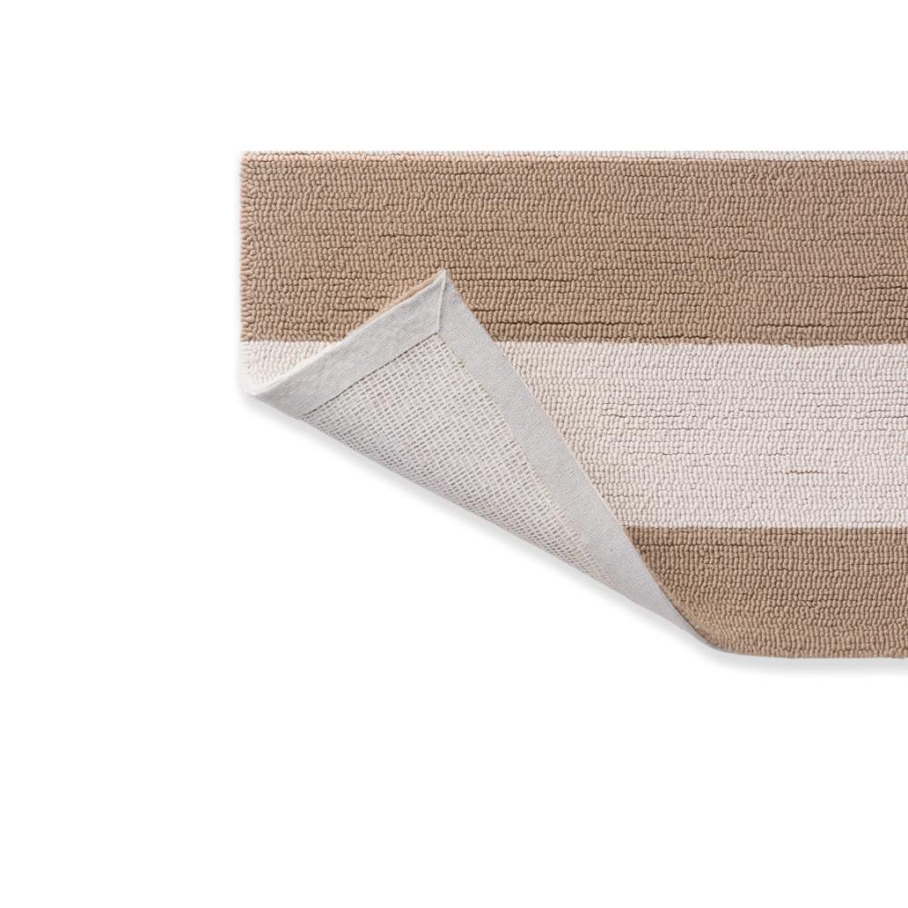 beige and white striped indoor/outdoor rug - House