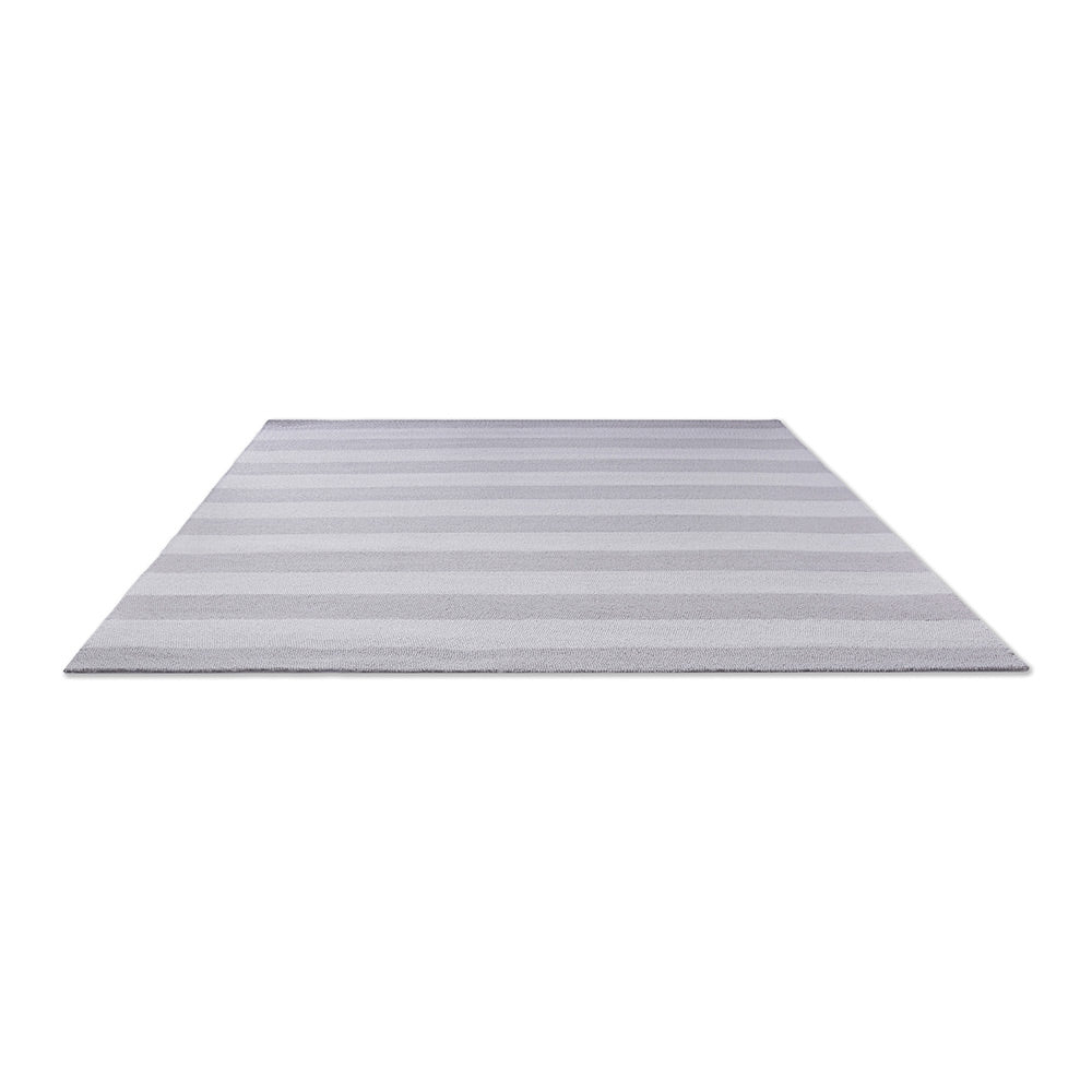 grey and white striped indoor/outdoor rug - House