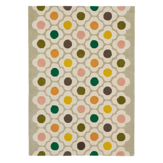 Orla Kiely Spot Flower Wool Rug Multicolour - House