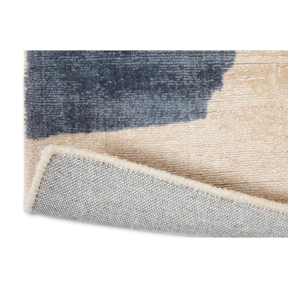 multicolour abstract blocks wool rug detailed image - House