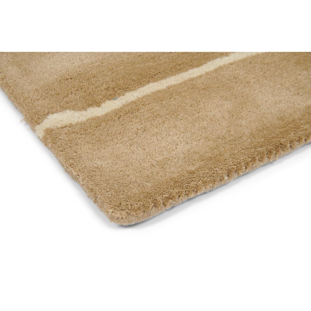 brown and orange fox print wool rug detailed image - House