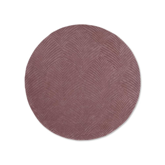 Wedgwood Folia Wool Round Rug Mink - House