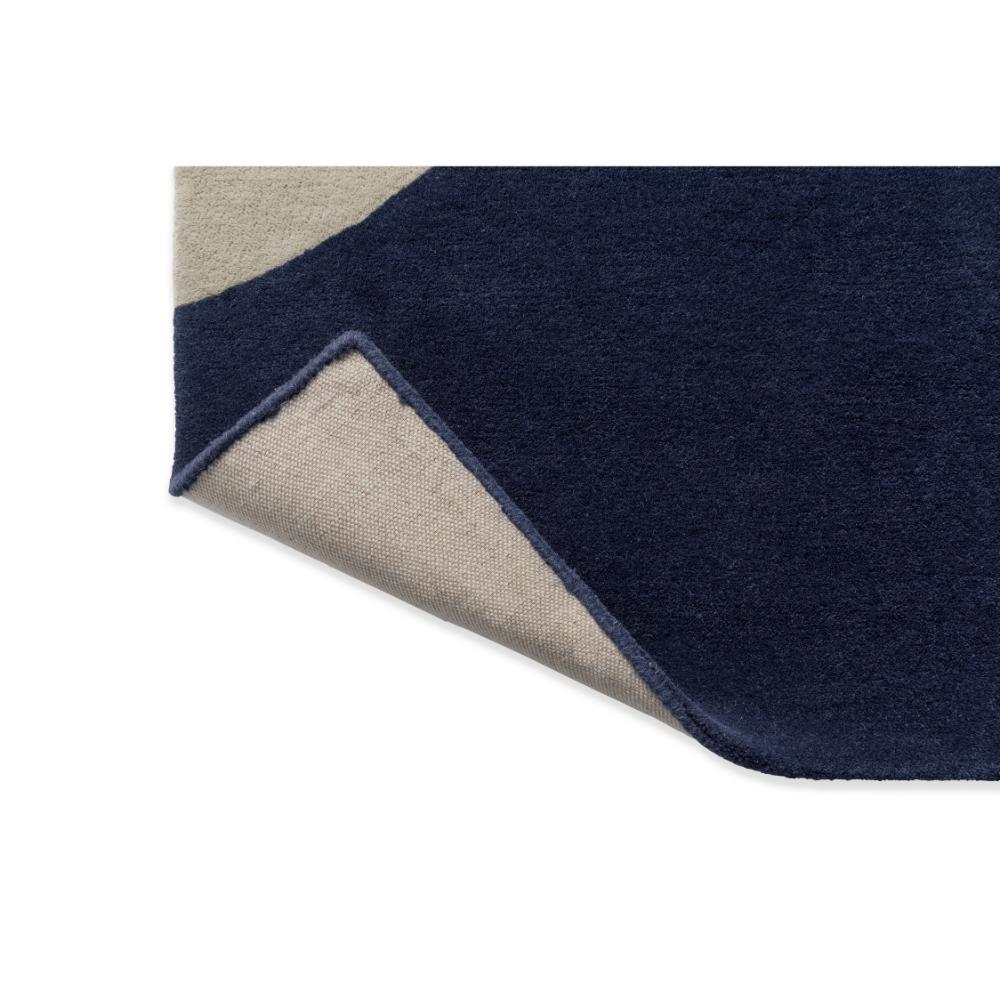 Geo Flower Wool Rug Blue detail image - House