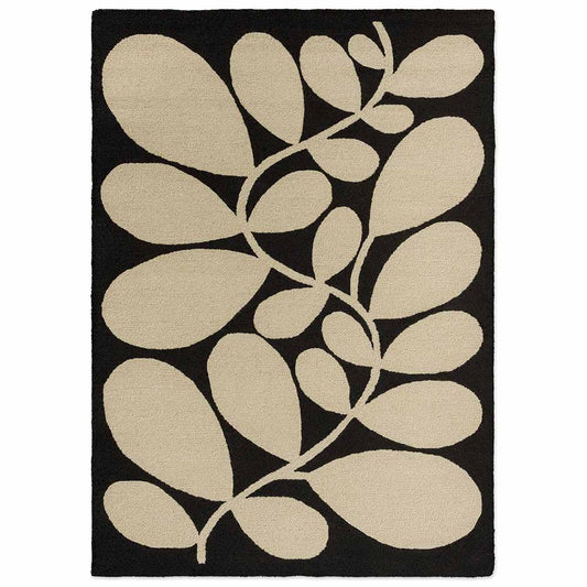 Orla Kiely Sycamore Indoor/Outdoor Rug Black - House