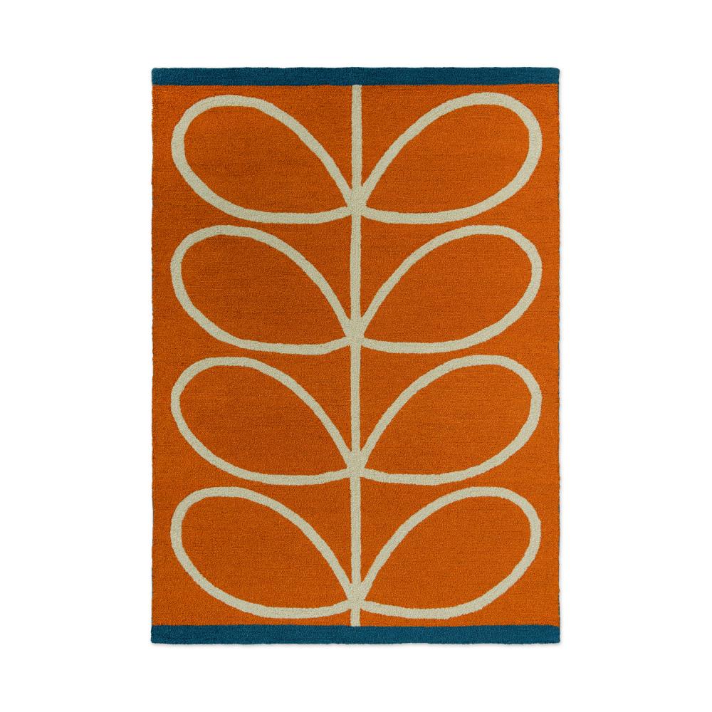 Orla Kiely Linear Stem Indoor/Outdoor Rug Orange - House