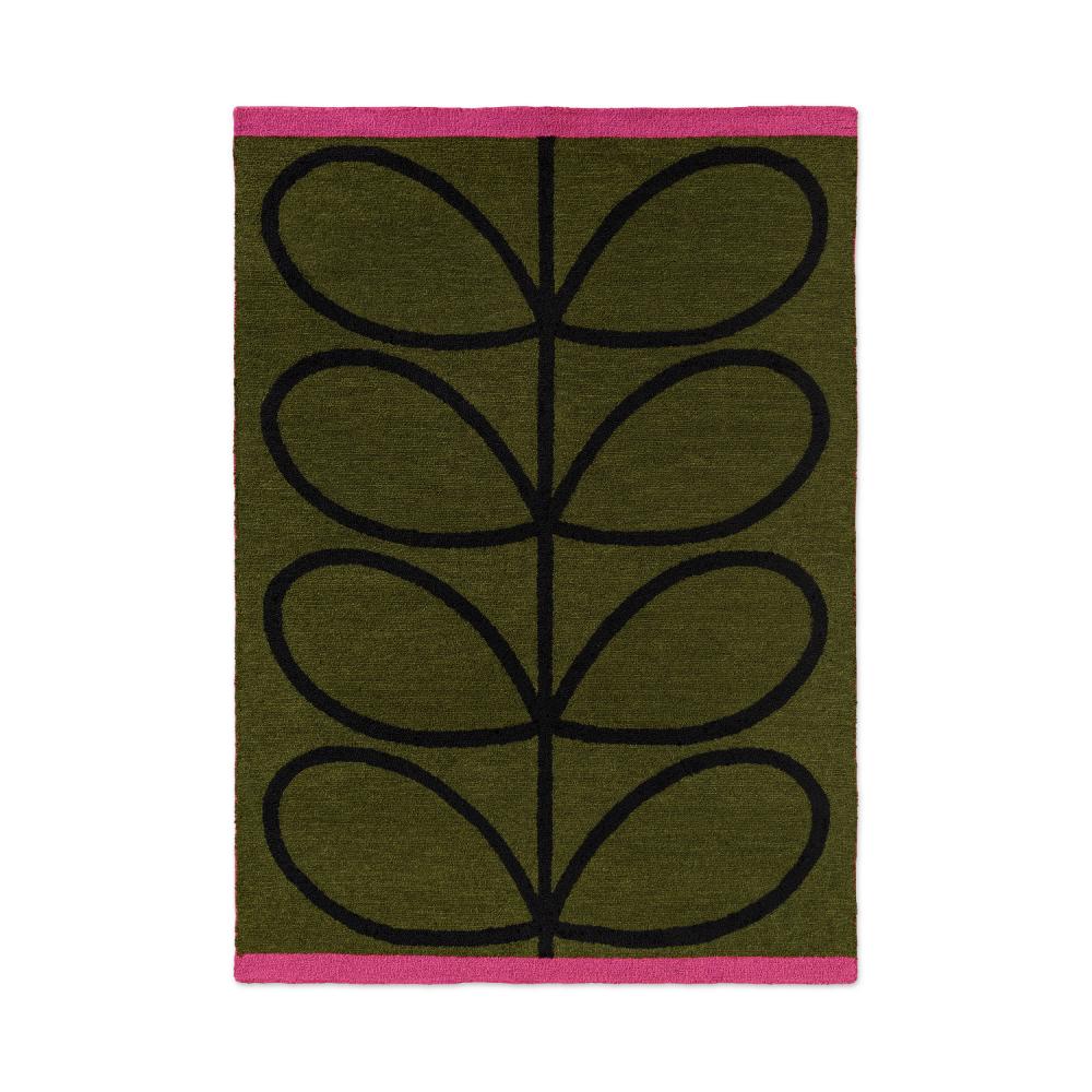 Orla Kiely Linear Stem Indoor/Outdoor Rug Olive - House