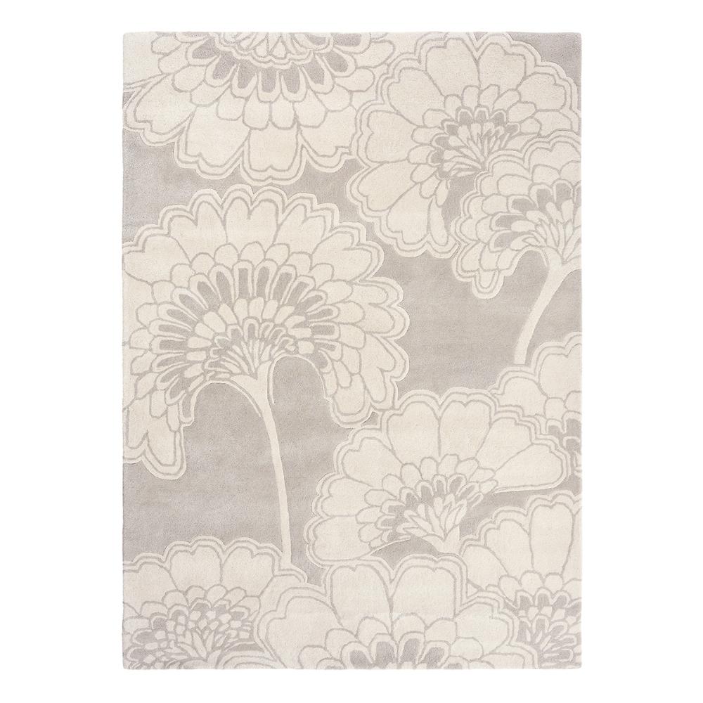 Florence Broadhurst Japanese Floral Rug oyster grey