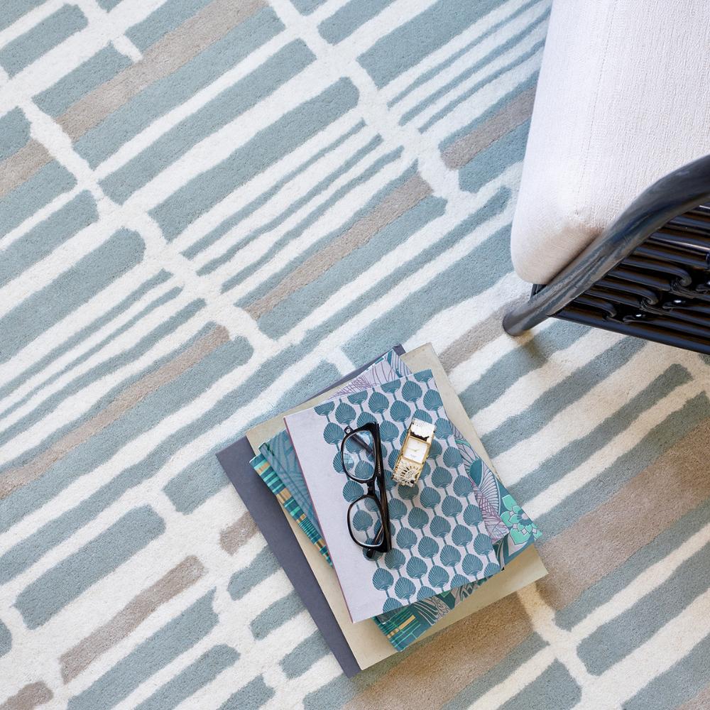 Florence Broadhurst Tortoiseshell Stripe Rug Jade