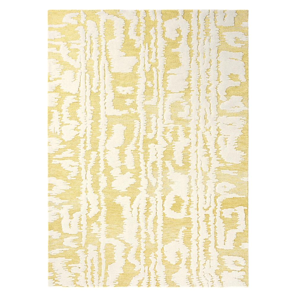 Florence Broadhurst Waterwave Stripe Rug citron yellow