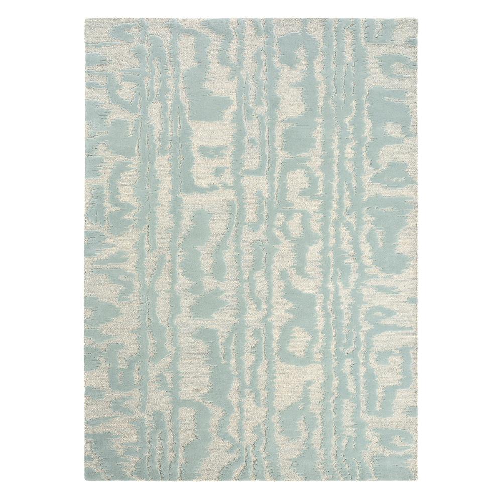 Florence Broadhurst Waterwave Stripe Rug pearl blue