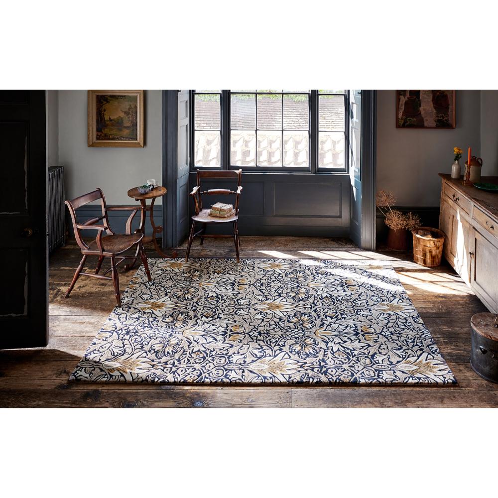 Morris & Co Snakeshead Rug Indigo