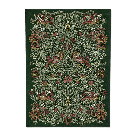 Morris & Co Bird Rug Tump Green