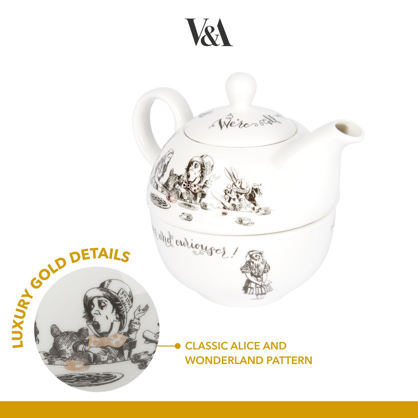 Mikasa x V&A Alice in Wonderland Tea for One 250ml
