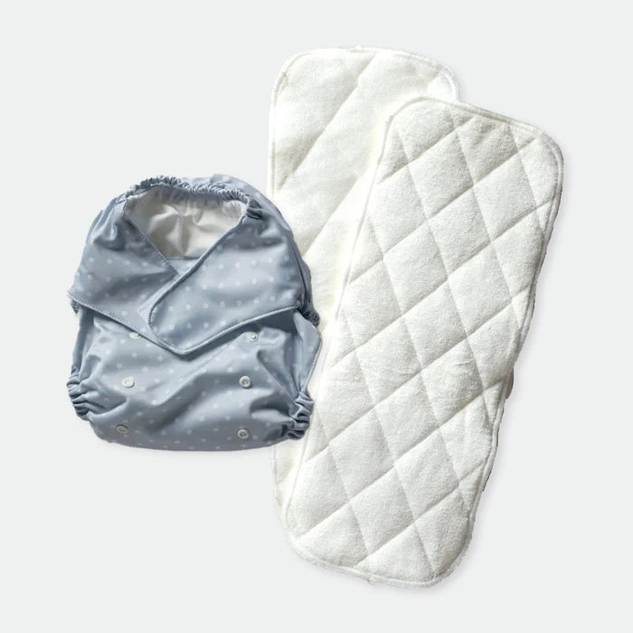 Lorraine Lea Baby Basics Reusable Nappy Grey