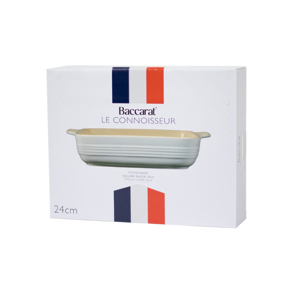 Baccarat Le Connoisseur Stoneware Square Baking Dish 24cm White