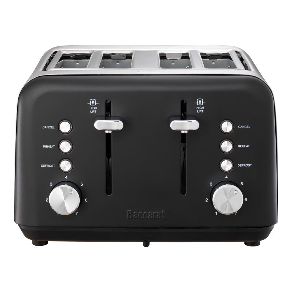 Baccarat The Toasty Slice 4 Slice Toaster Black