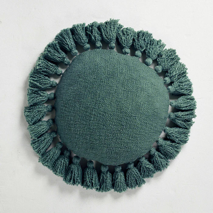 Lorraine Lea Cadence Cushion Cyan