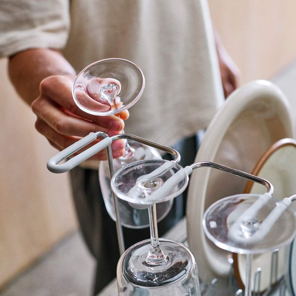 Joseph Joseph Extend Steel Plus Dish Rack With Wine Rack