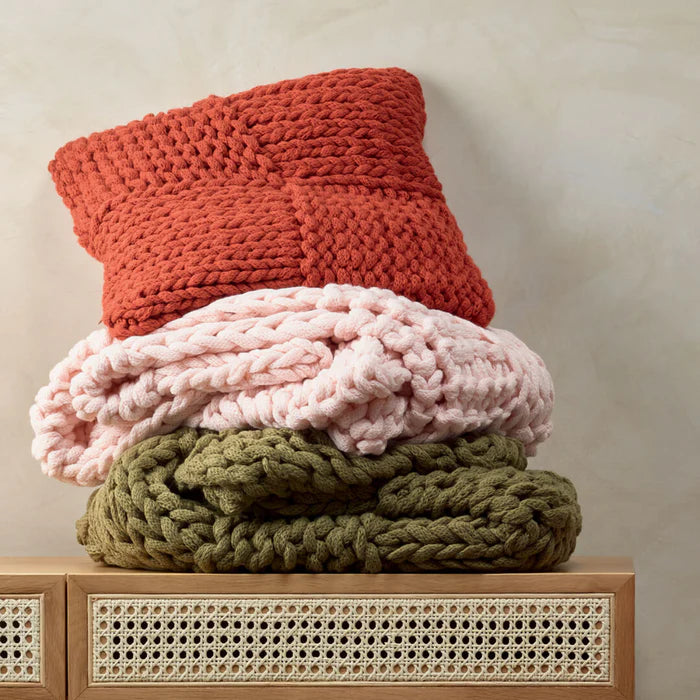 Lorraine Lea Meridian Cushion Cover Terracotta