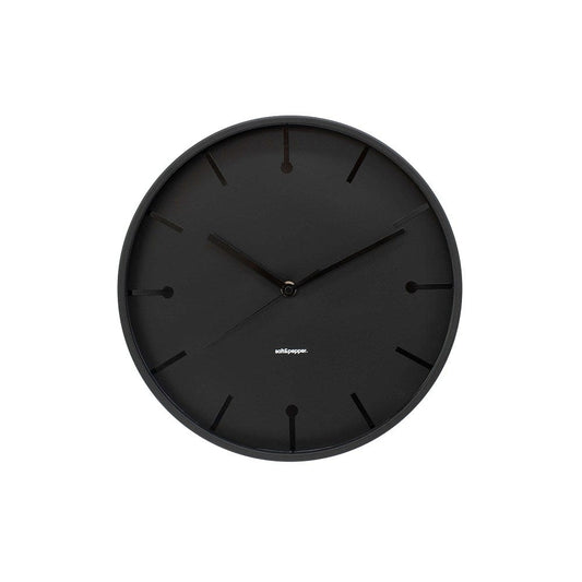 Salt & Pepper Annex Clock 31.5cm Black