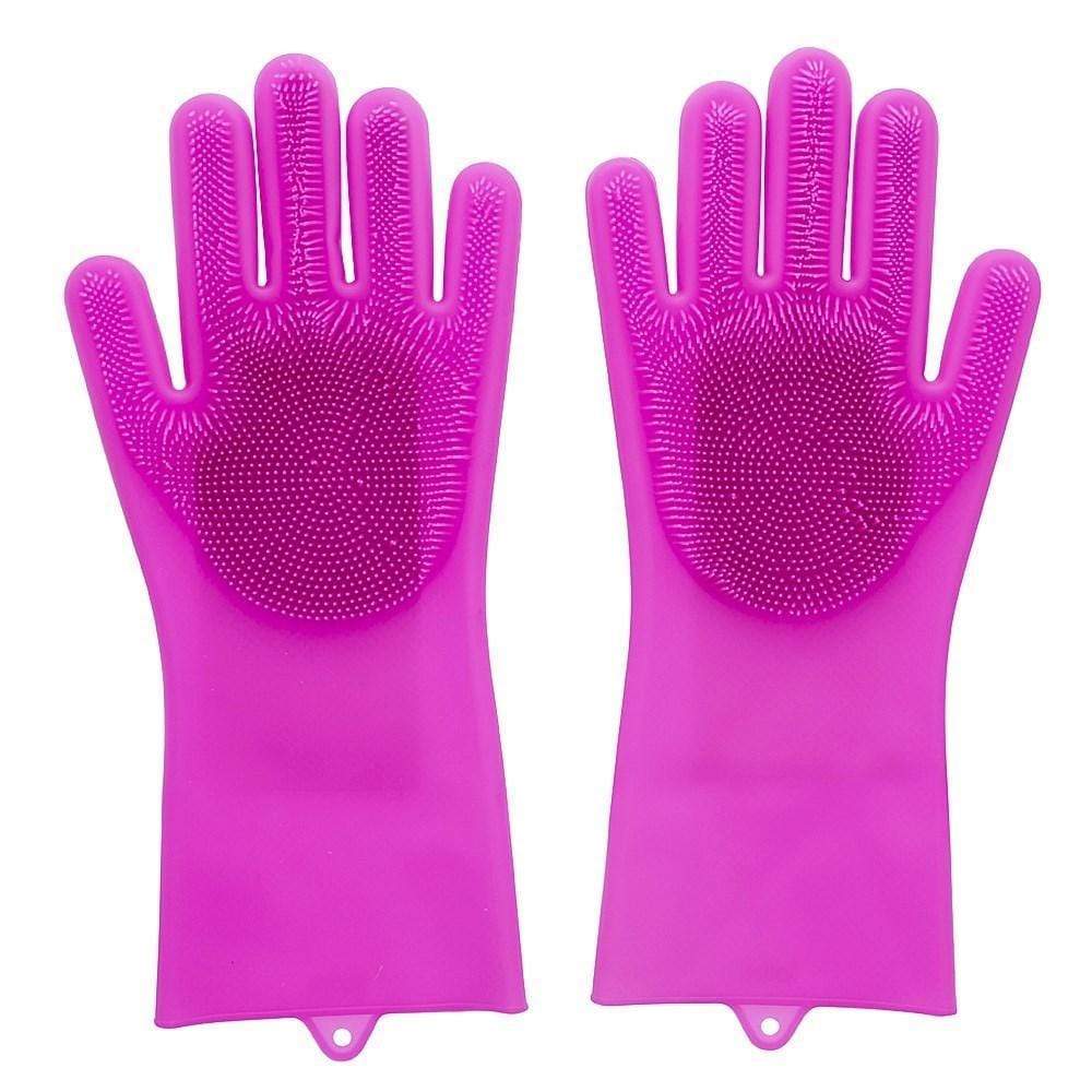 Scruba-Dub Antibacterial Silicone Cleaning Gloves