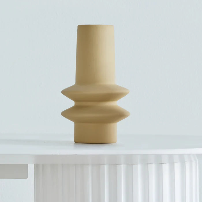 Lorraine Lea Serra Vase Yellow