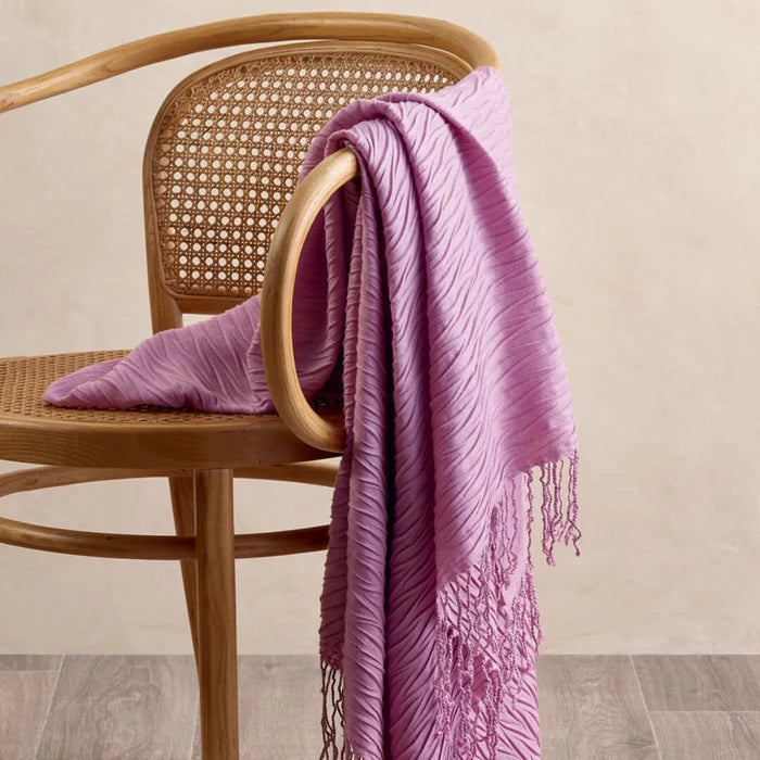Lorraine Lea Willow Throw Rug Mauve