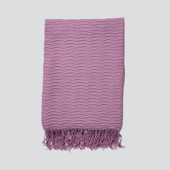 Lorraine Lea Willow Throw Rug Mauve