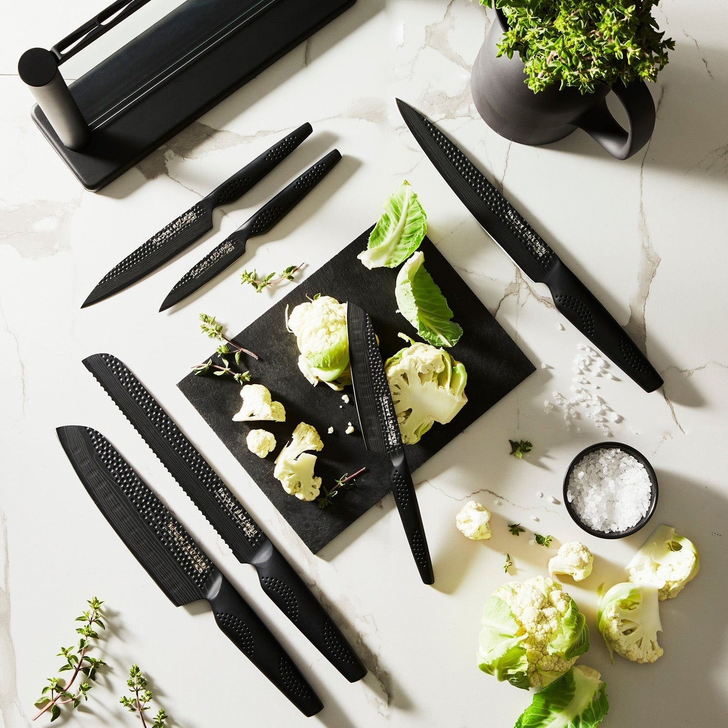 Personalisation For Baccarat iD3 Black Samurai Gozen Knife Block 7 Piece