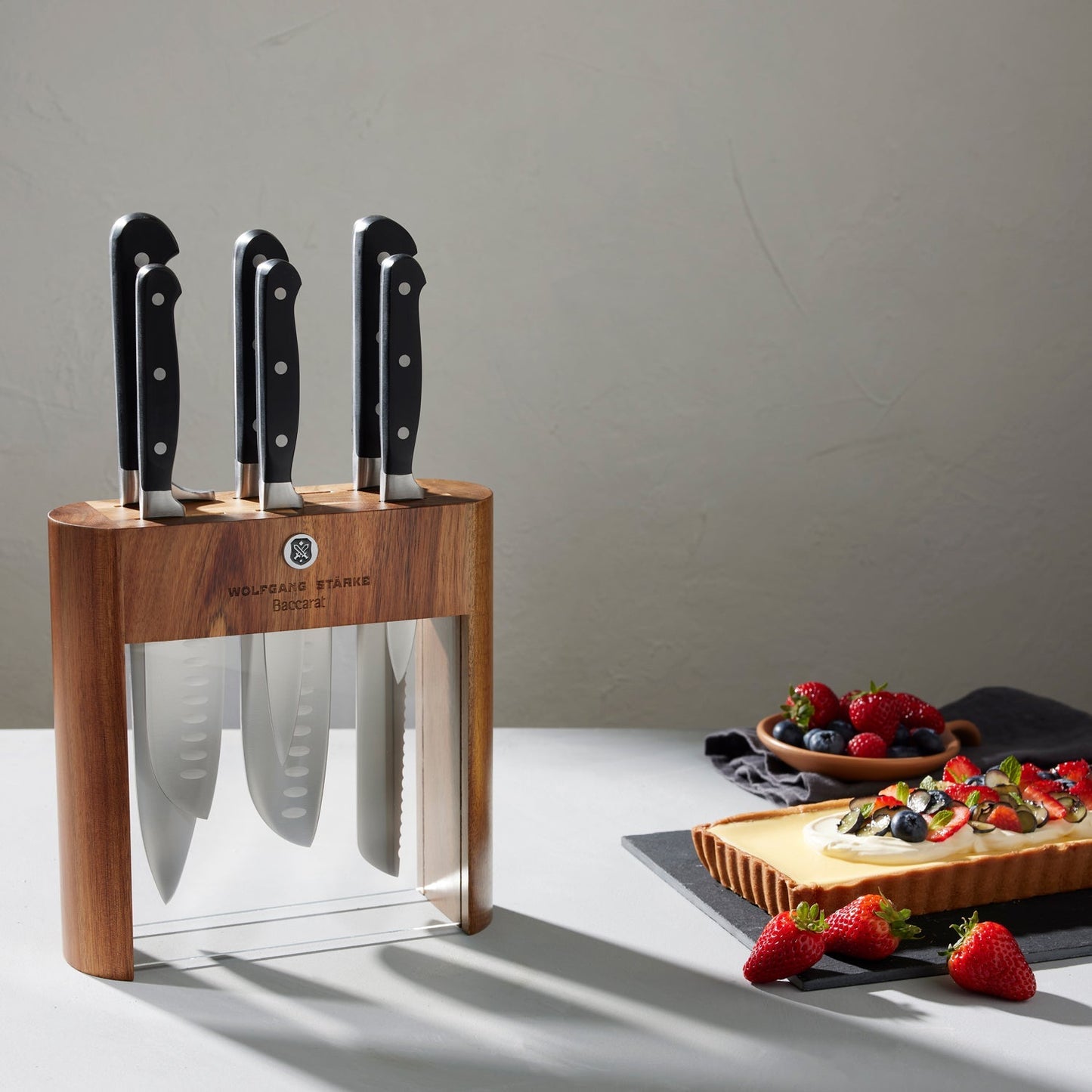 Baccarat WOLFGANG STARKE Klar Knife Block 7 Piece