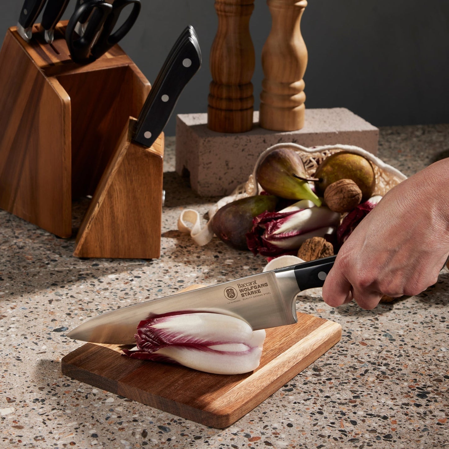Personalisation For Baccarat Wolfgang Starke Kutchin Knife Block 11 Piece