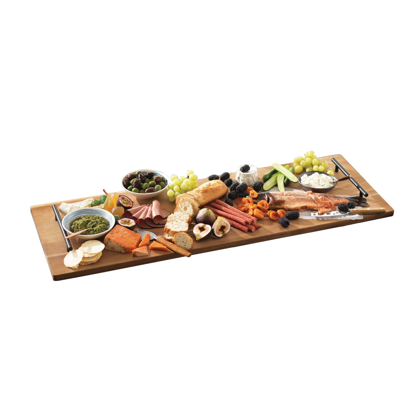 Alex Liddy Acacia Long Serving Board with Handle 1m