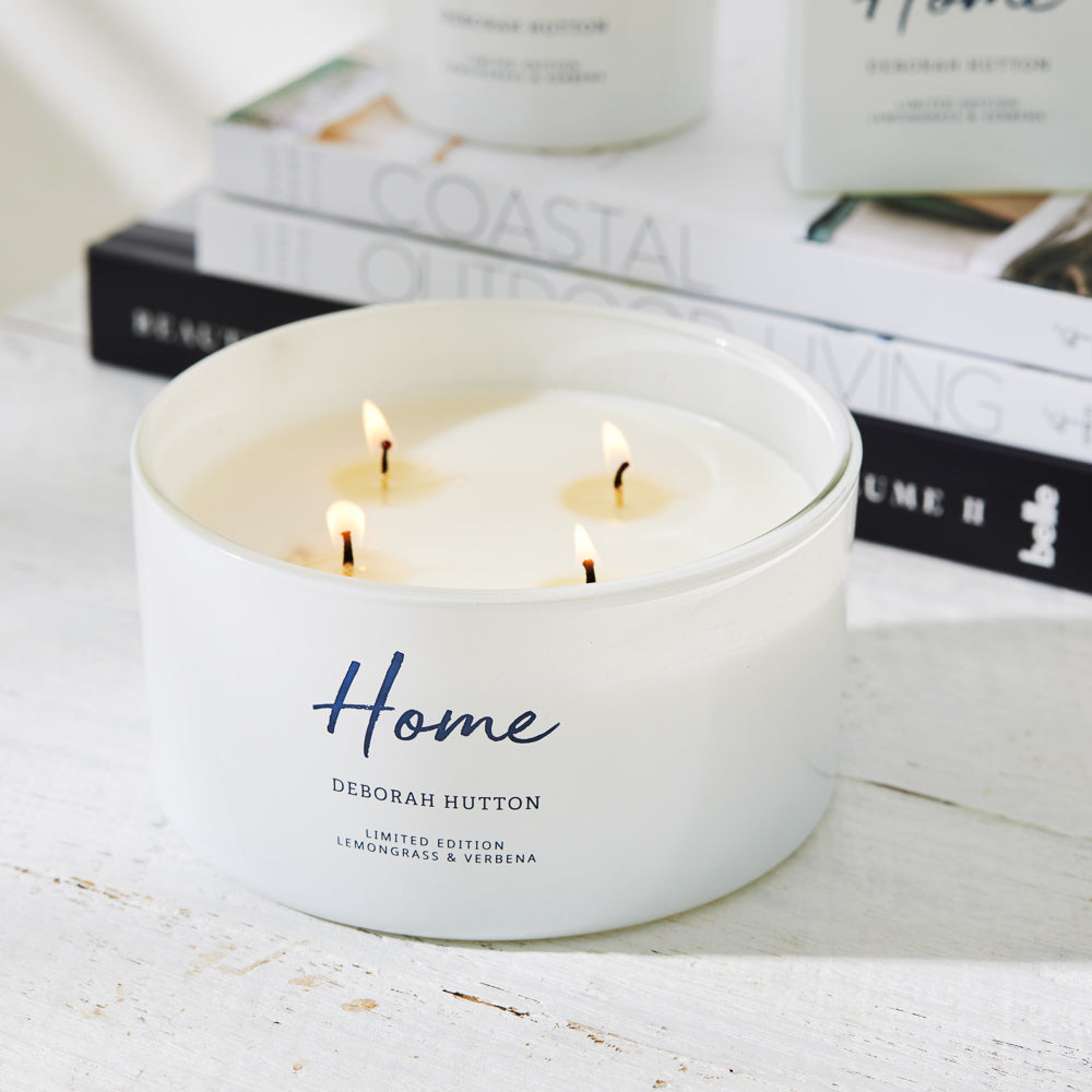 Deborah Hutton 4 Wick Candle Lemongrass and Verbena