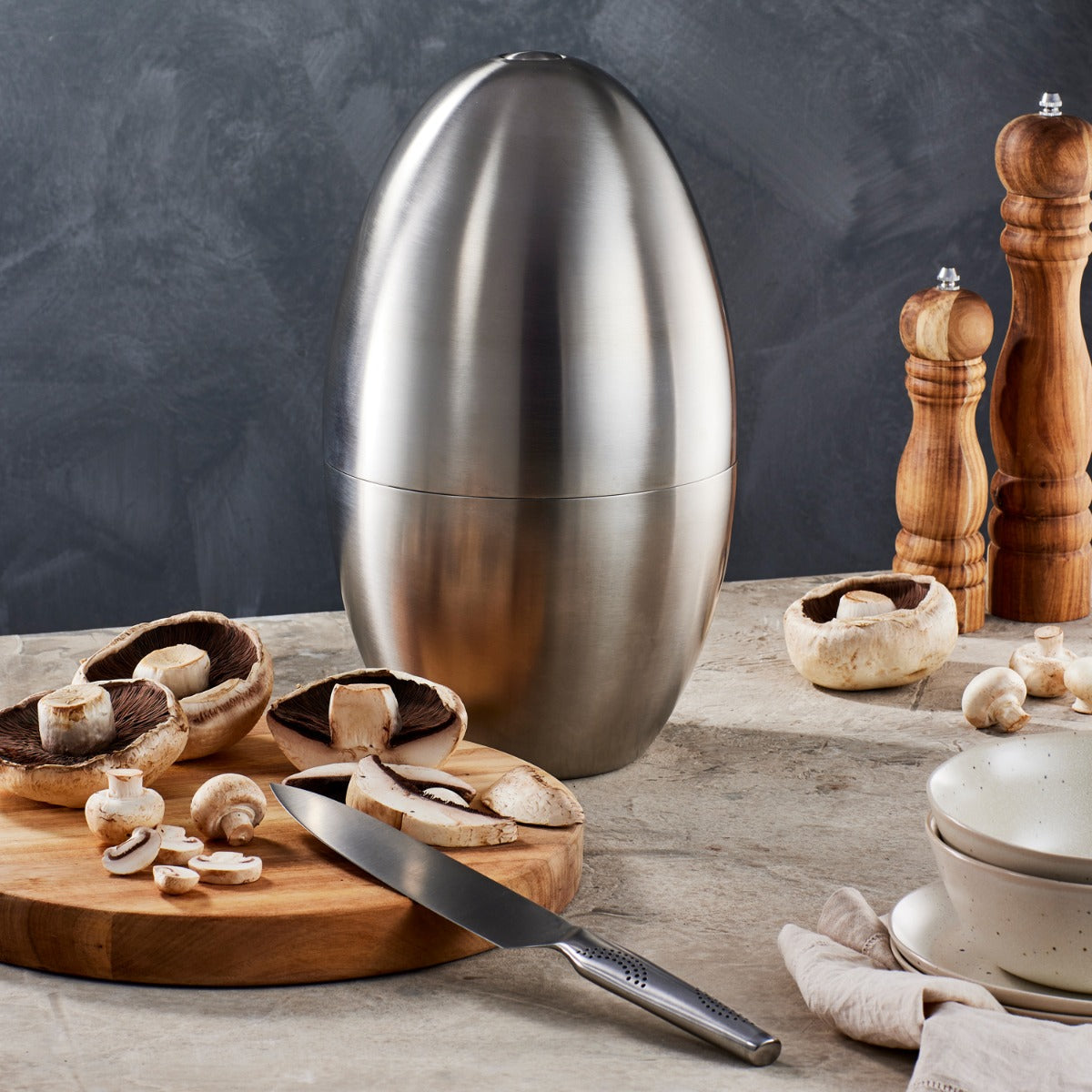 Personalisation For THE EGG by Baccarat iD3 9 Piece Stainless Steel Knife Block