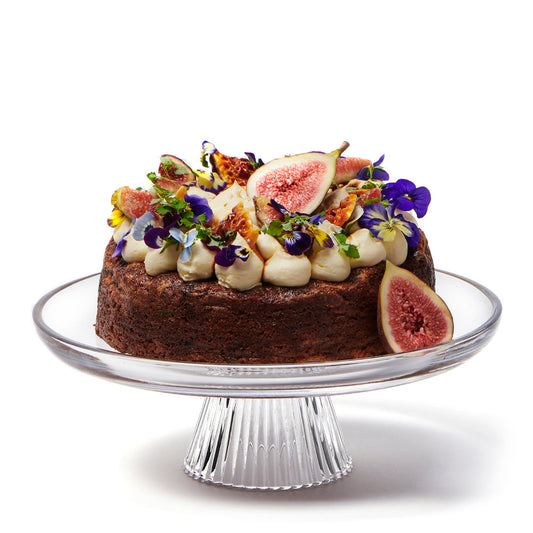 Salt & Pepper Ogin Footed Cake Plate 28x10cm