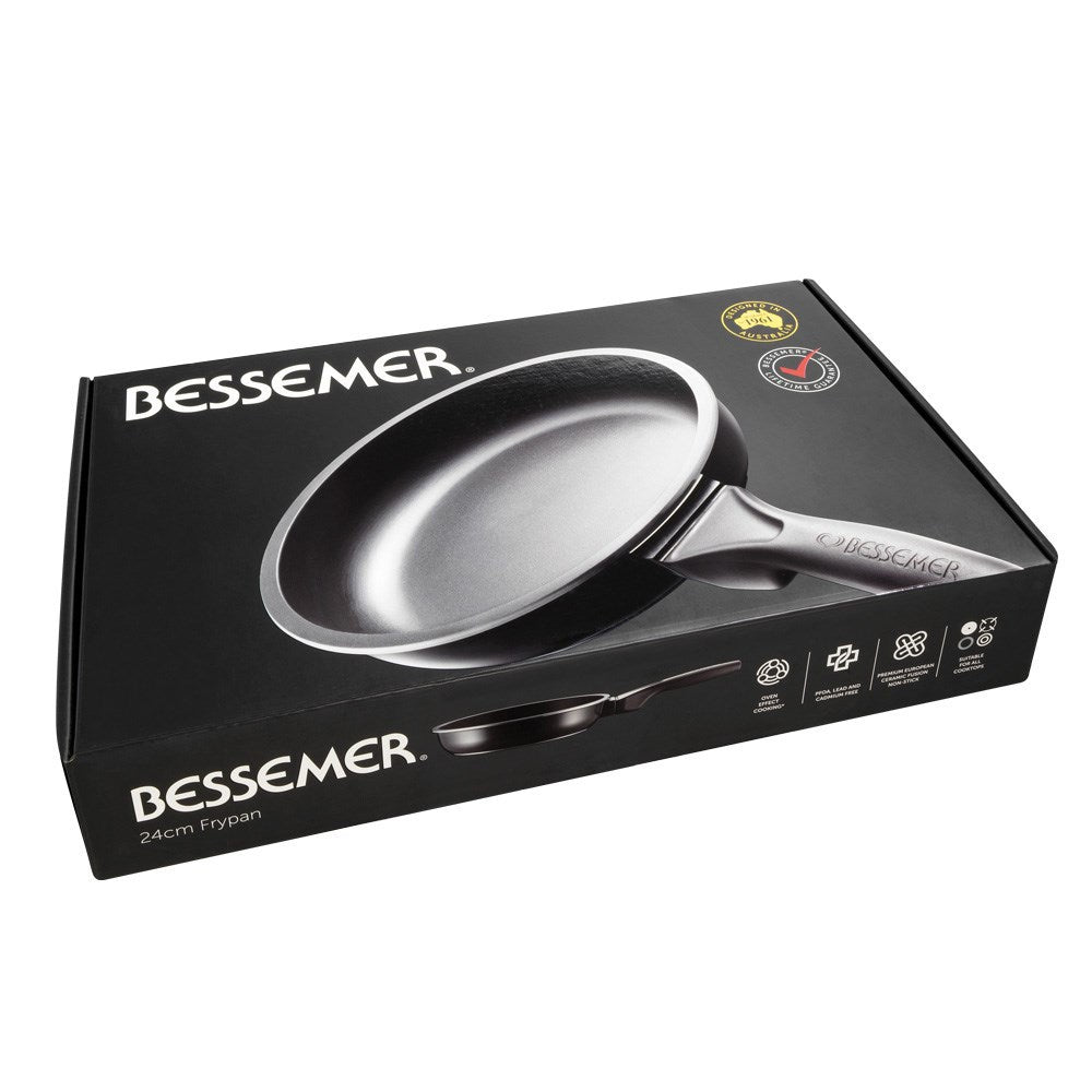 Bessemer Non Stick Frypan 24cm Black