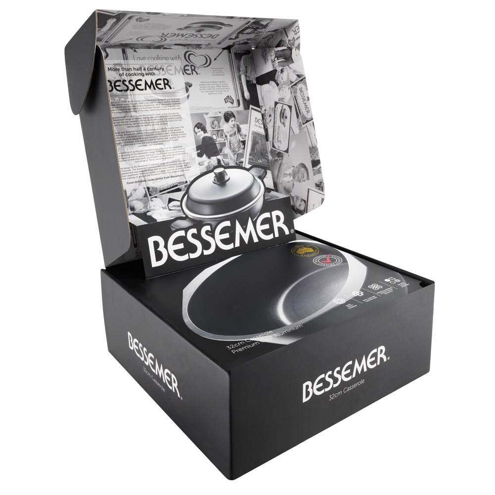 Bessemer Non Stick Casserole 32cm Black