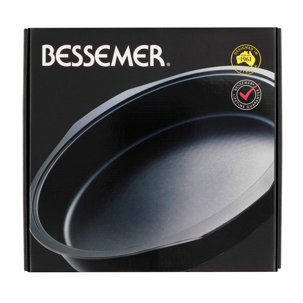 Bessemer Non Stick Round Baking Dish 34cm Black