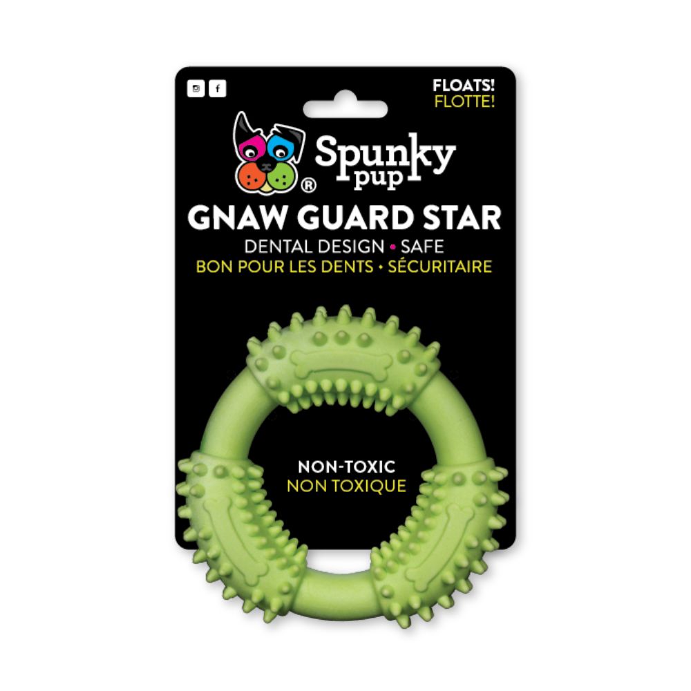 Spunky Pup Gnaw Guard Ring Dog Toy