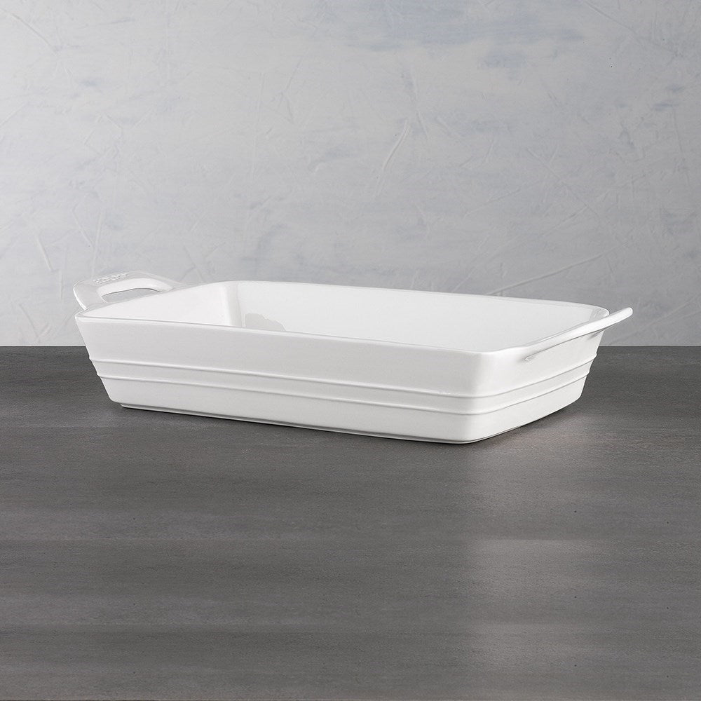 Ecology Signature Porcelain Rectangle Baking Dish 37 x 19.5cm White