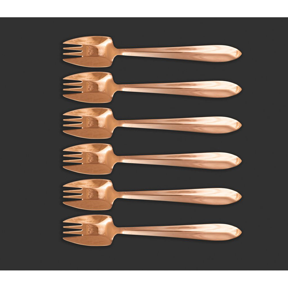 Splayd Black Label Rose Gold 6 Piece Cutlery Box Set