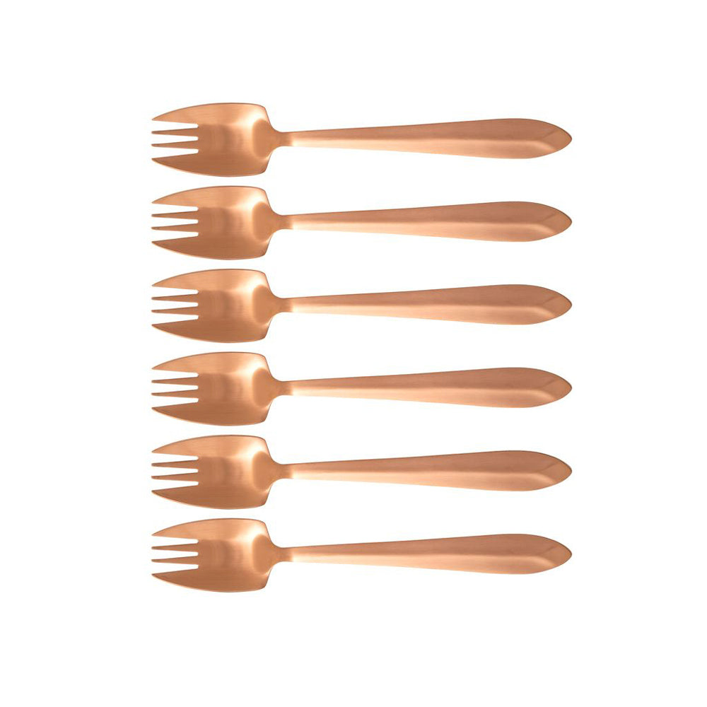 Splayd Black Label Rose Gold 6 Piece Cutlery Box Set