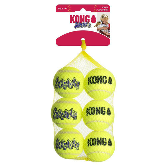 KONG AirDog Squeaker Balls Medium Dog Toy 6 Pack