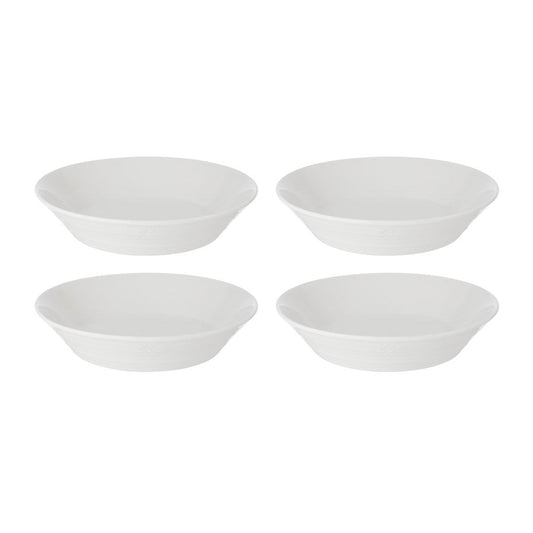 Royal Doulton 1815 Pure Set of 4 Pasta Bowls 23cm White